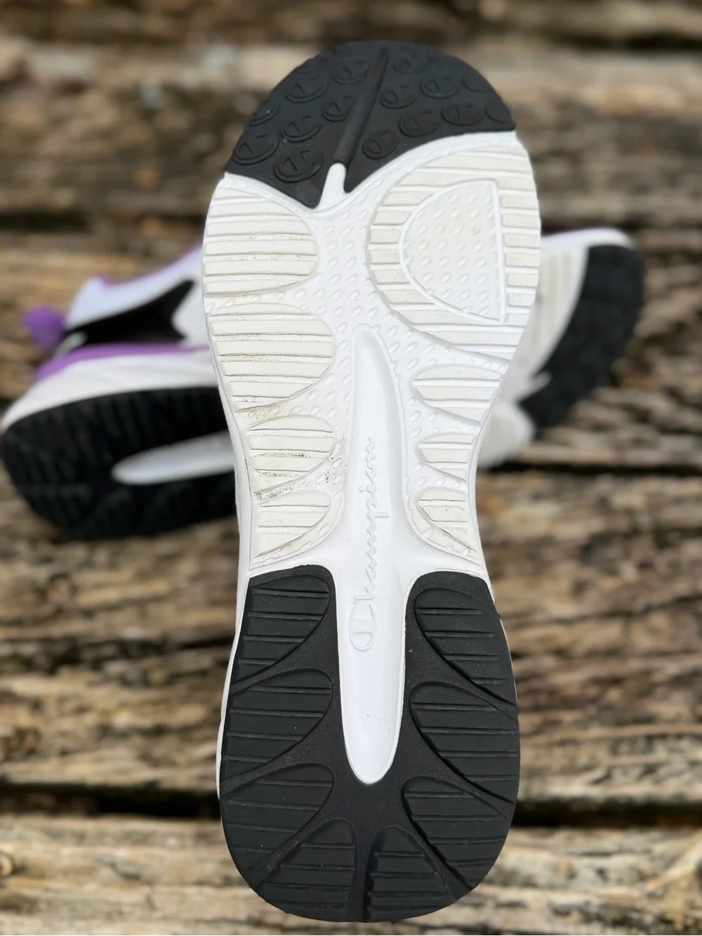Champion Kinna Cadence Women’s Size 8  Lavender Black White Tennis Shoes X2
